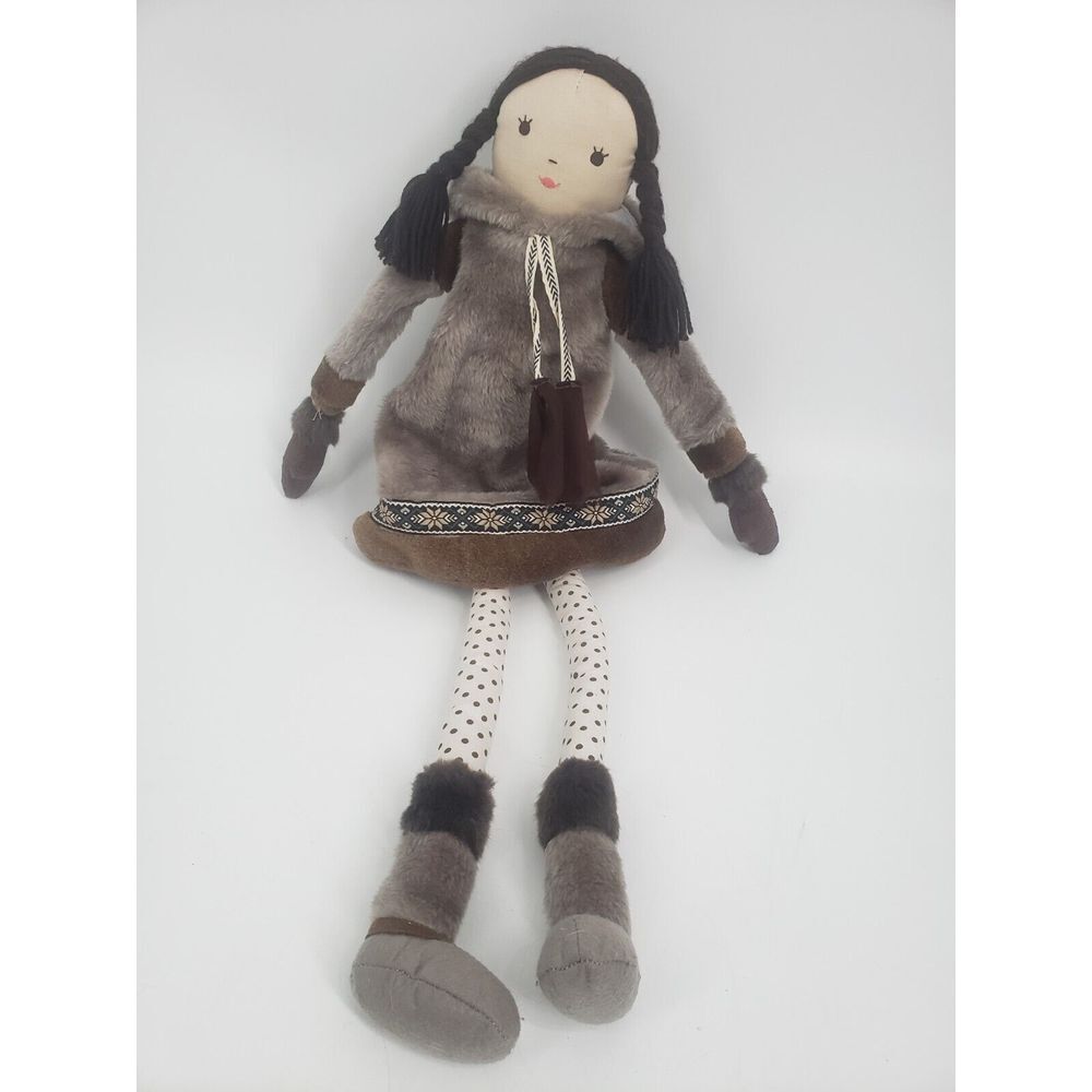 Pottery Barn Kids 24" Cloth Doll Eskimo Plush Toy